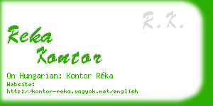 reka kontor business card